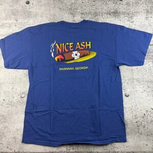 Vintage Cigar Shirt Nice Ash Size XL Savannah Georgia